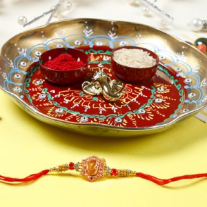 Rakhi with Thali