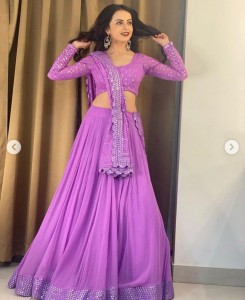 pastel shade lehenga