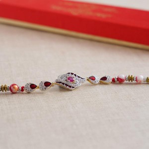 Traditional AD Stone Designer Rakhi