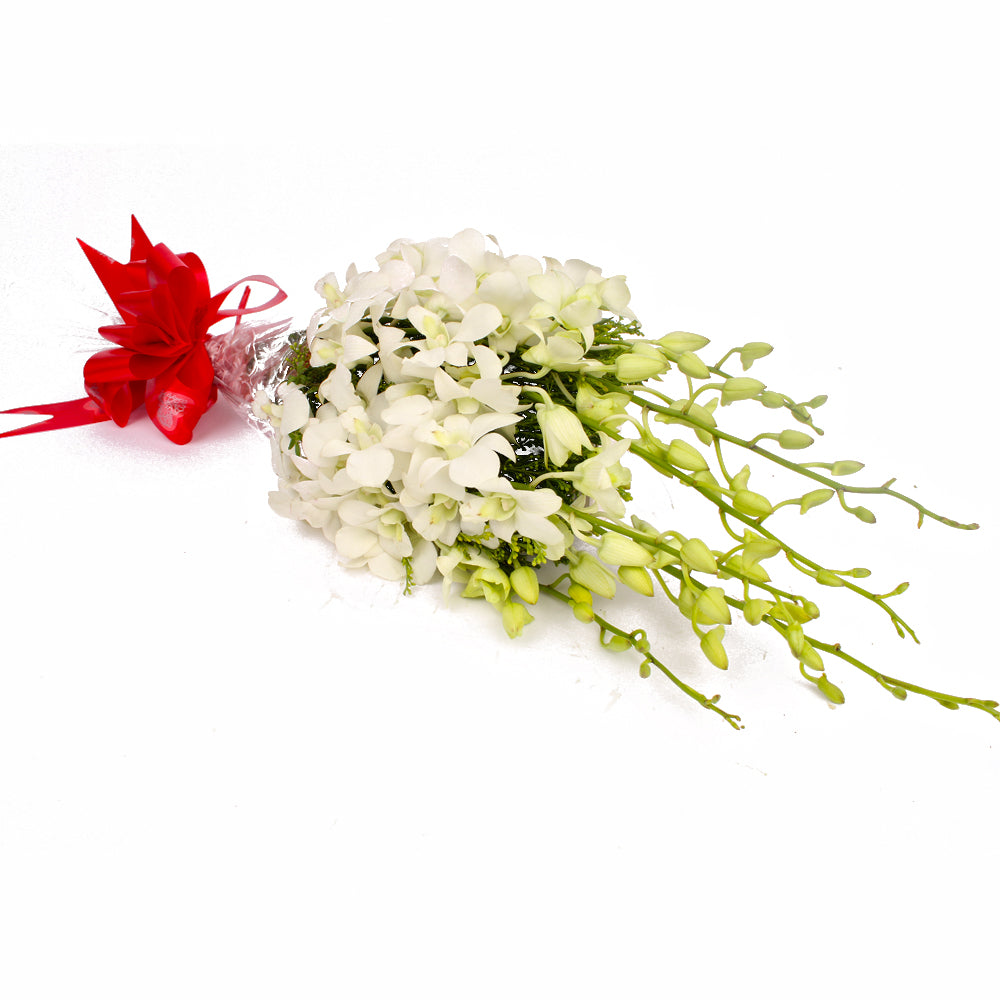 Pure White Orchid Grace Bunch