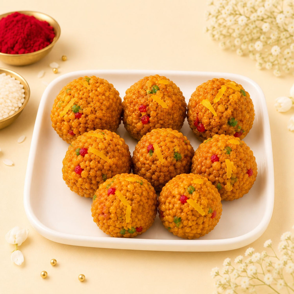 Divine Bhai Dooj Pooja Thali & Ladoo
