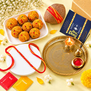Divine Bhai Dooj Pooja Thali & Ladoo