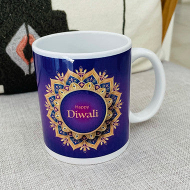 Diwali Personalized Photo Mug and Cushion with Combo