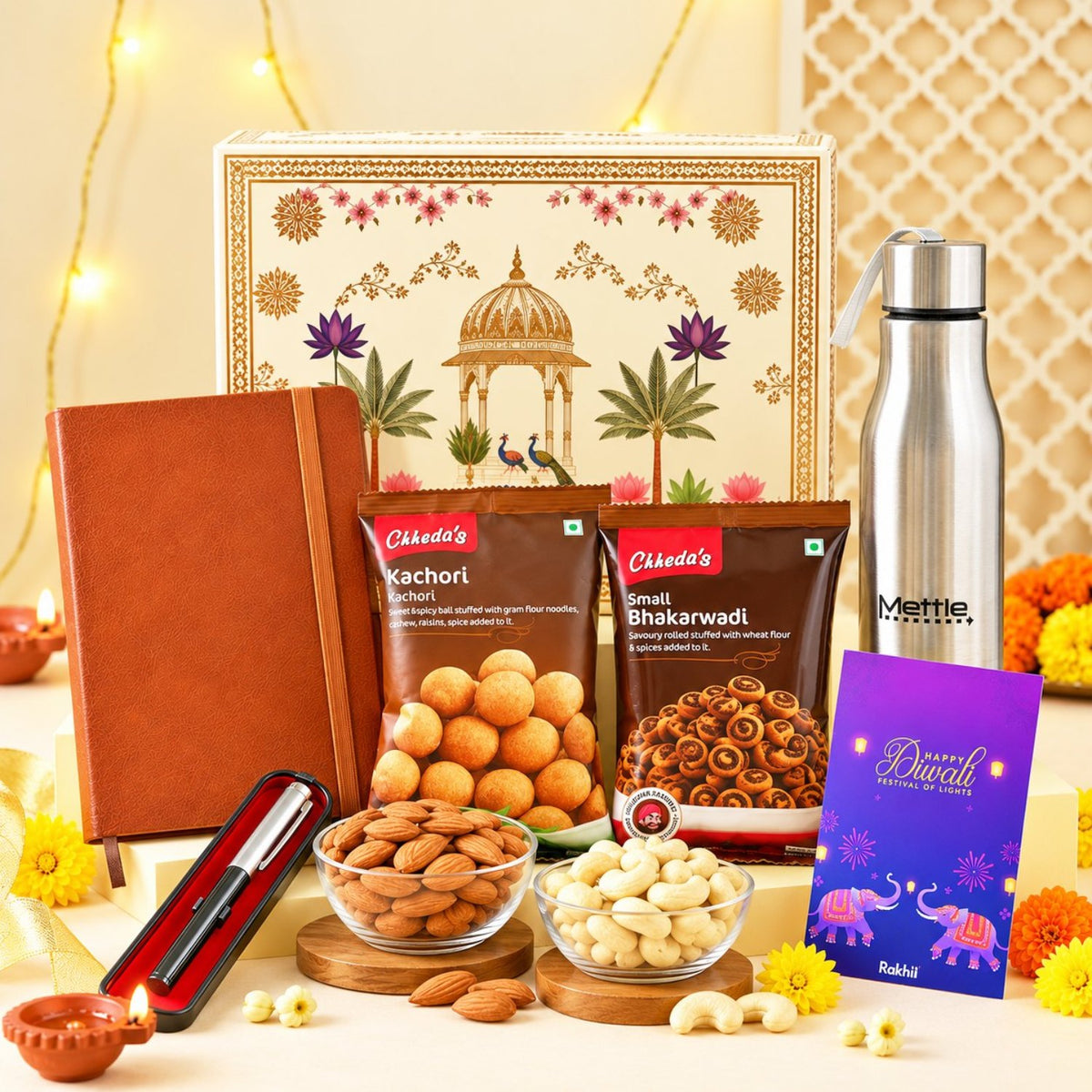 Diwali Wishes and  Wellness Gift Hamper