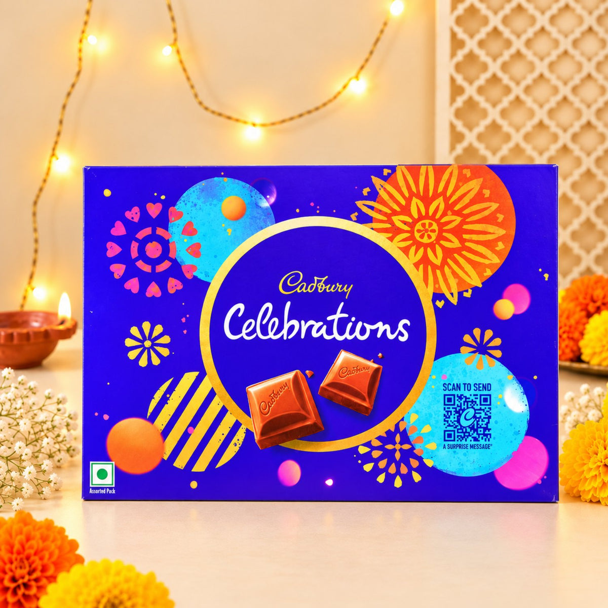 Premium Dry Fruits, Gulab Jamun and Chocolate Diwali Gift Hamper