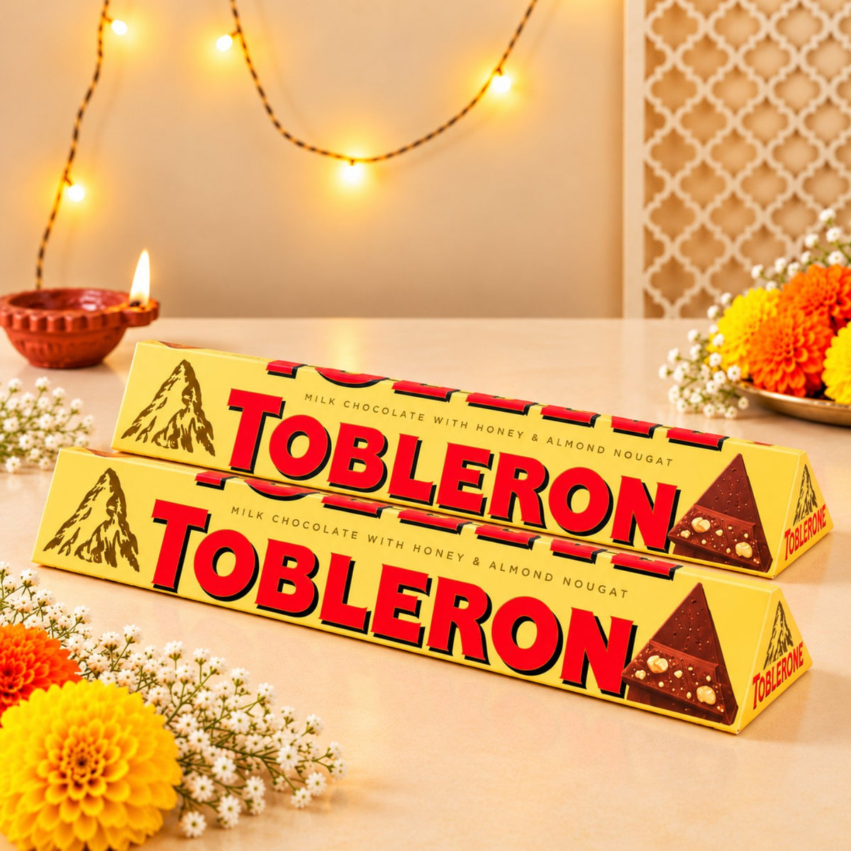 Luxury International Chocolates and  Diwali Diya Gift Hamper