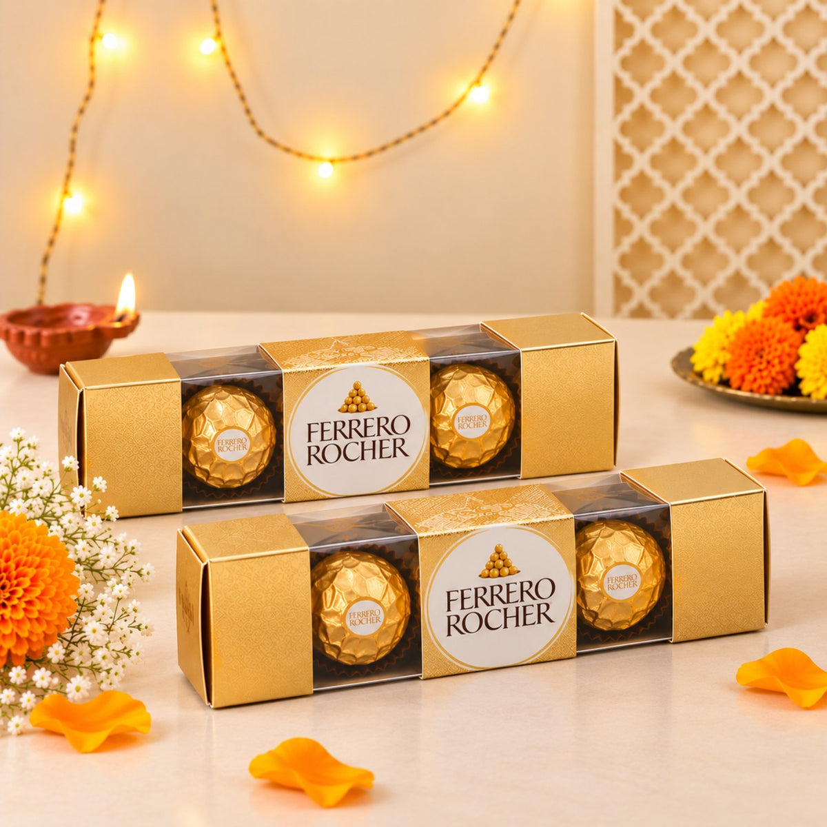 Golden Glow Chocolate & Diya Hamper