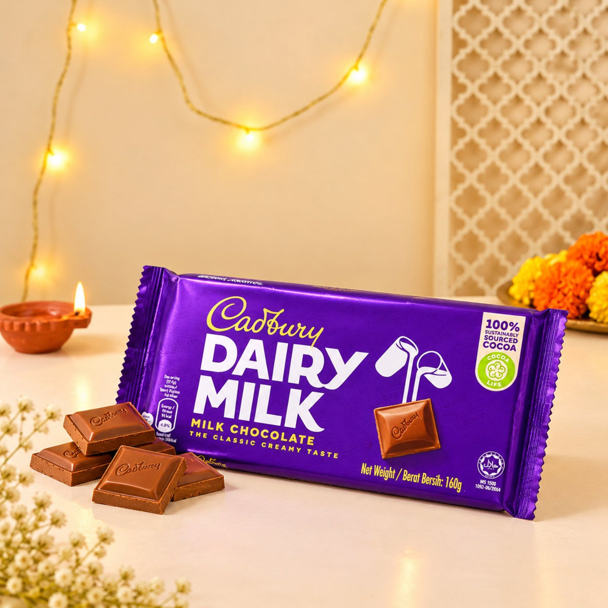 Premium Imported Chocolates and Earthen Diya Diwali Gift Hamper