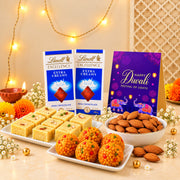 Royal Diwali Sweets, Chocolates and Almonds Diwali Gift Hamper
