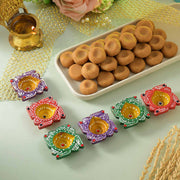 Mathura Pedda With Diwali Earthen Diya