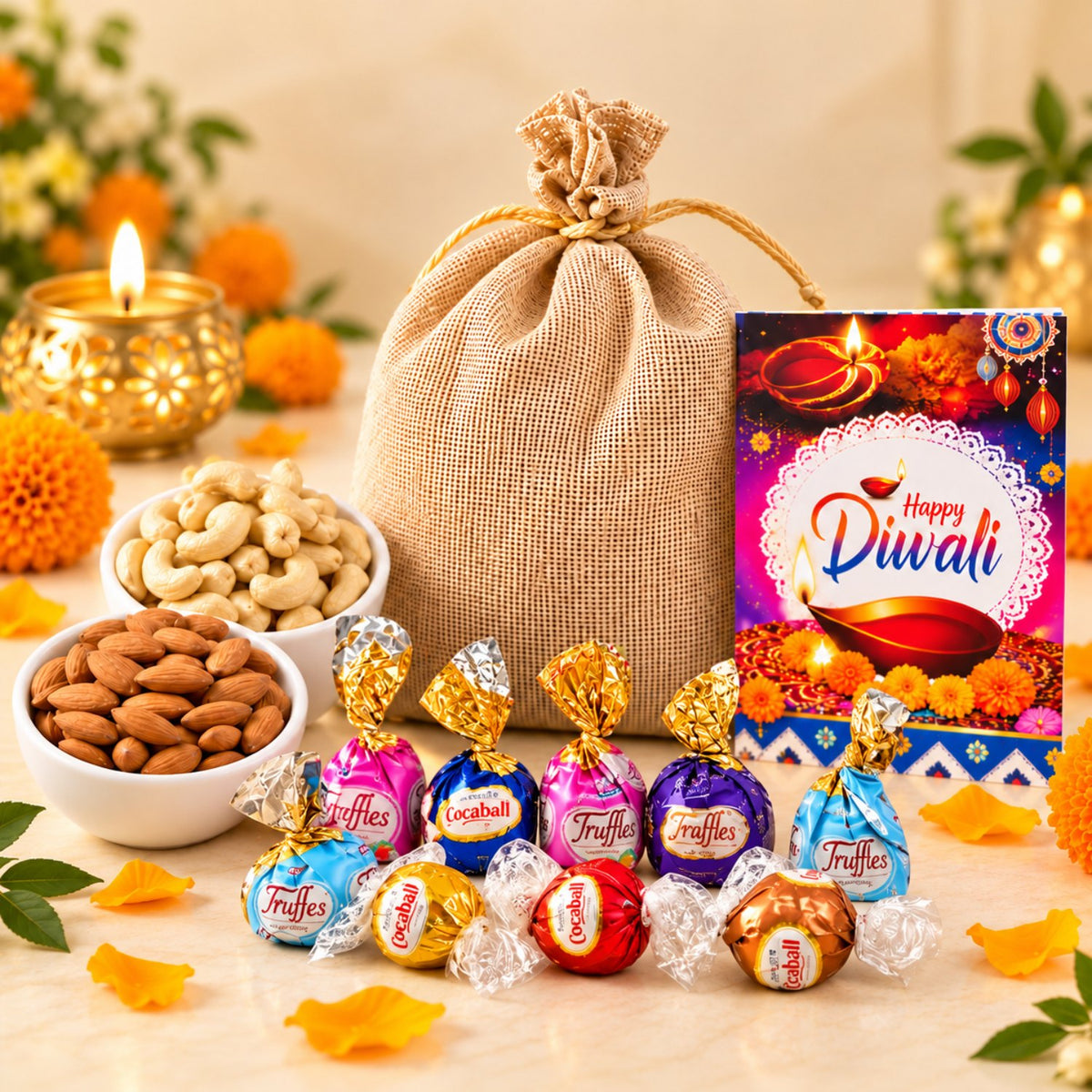 Festive Bliss Nut and Chocolate Toffee Combo