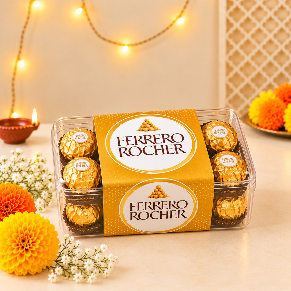 Diwali Shagun Thali Dry Fruit & Chocolate Hamper