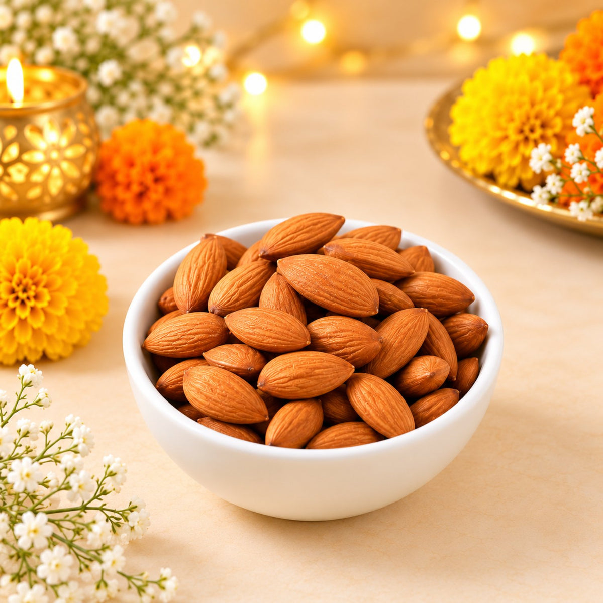 Diwali Shagun Thali Dry Fruit & Chocolate Hamper