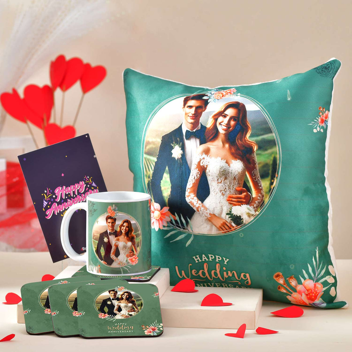 Personalized Wedding Anniversary Gift Set