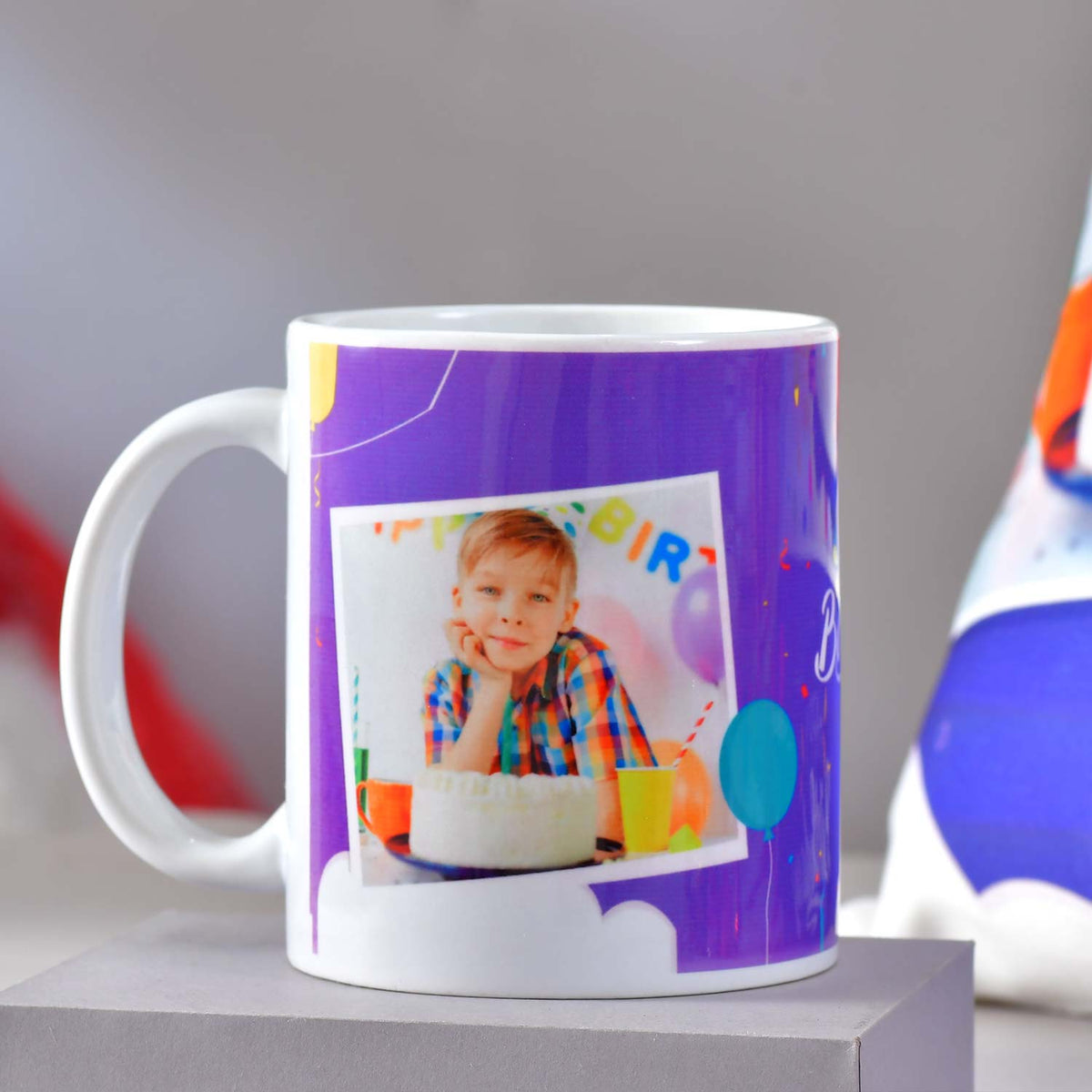 Personalized Birthday Photo Mug with Coffee