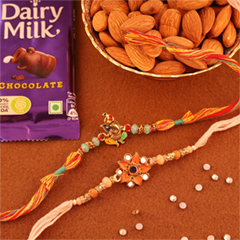 Delightful Ethnic Rakhi Combo Canada