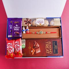 Designer Rakhi N Yummy Chocolates in Signature Box