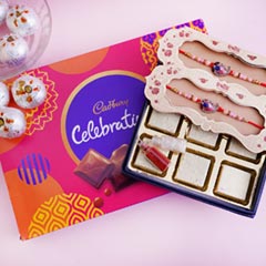 Sweet N Simple Rakhi hamper with Two Rakhis