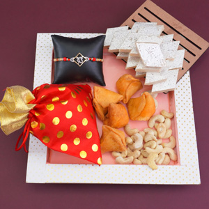 Ek Onkar AD Rakhi with Kaju Katli Gift Hamper