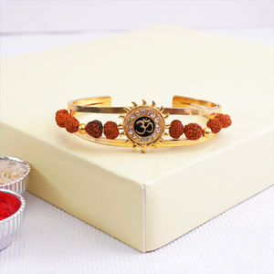 Om Golden Rakhi for Brother