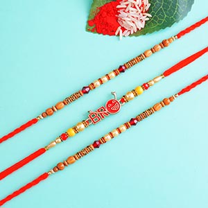 3 Designer Rakhi Set for Brothers