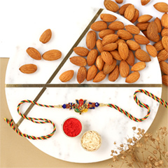 Sneh Ganesha Rakhi with Almonds to Dubai