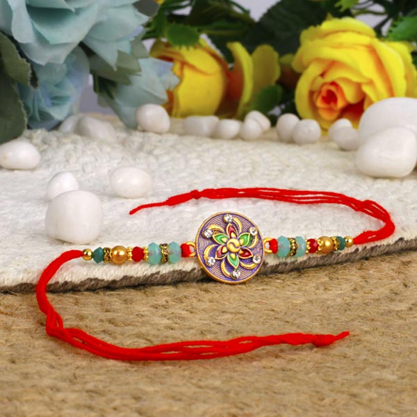 Send Designer Flower Shape Rakhi Online