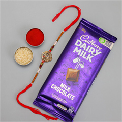 Ek Onkar Rakhi & Dairy Milk Chocolate - Rakhi Chocolates to Australia