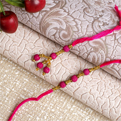 Designer Bhaiya Bhabhi Rakhi Set - Bhaiya Bhabhi Rakhi to UK