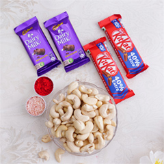 Healthy Chocolaty Bhai Dooj Hamper - Bhai Dooj Gifts to Faridabad