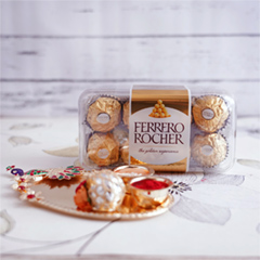 Ferrero Rocher Box with Puja Thali - Bhai Dooj Gifts to Chennai