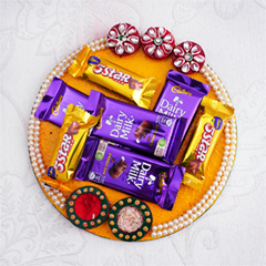 Cadbury Chocolates with Pooja Thali