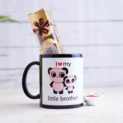 Panda Mug with Chocolates Bhai Dooj Combo - Bhai Dooj Gifts for kids