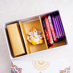 Chocolates and Ganpati Signature Bhai Dooj Box - Bhai Dooj Gifts to Ahmedabad