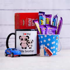 Panda Mug Sweets and Chocolates Bhai Dooj Hamper - Bhai Dooj Gifts for kids
