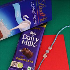 Fancy Chocolaty Rakhi - Rakhi Cards to Canada
