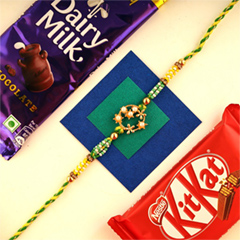 Fragrant Rakhi with Chocolates - Rakhi Chocolates to Canada