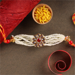 Pearly Floral Rakhi to Canada - Send Rakhi to Toronto