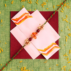 Quartz Stone Rakhi - Rakhi Cards to Canada