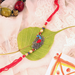 Meenakari Peacock Rakhi - Rakhi for Brother in Canada