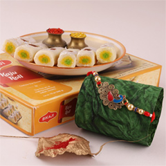 Embellished Rakhi Combo - Rakhi Thali to Canada