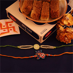 MilkCake Glamorous Combo - Rakhi Thali to Canada