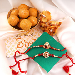 Splendid Besan Laddo Combo - Rakhi Sweets to Canada