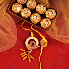 Amber Bhaiya N Bhabhi Rakhi with Ferrero - Bhaiya Bhabhi Rakhi to Canada