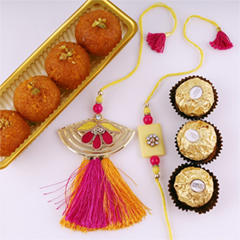Trio Family Rakhi Pack - Bhaiya Bhabhi Rakhi to Canada