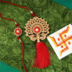 Tree of Life Bhaiya Bhabhi Rakhi Set - Bhaiya Bhabhi Rakhi to Canada