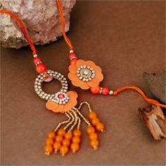 Dignified Lumba Rakhi Set - Send Rakhi to Toronto