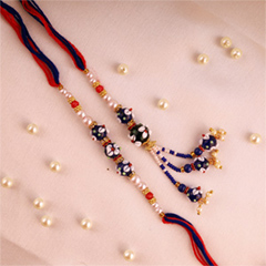 Exceptional Bhaiya N Bhabhi Rakhi Set - Bhaiya Bhabhi Rakhi to Canada