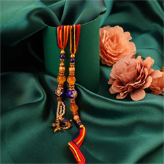 Indigo Bhaiya Bhabhi Rakhi Set - Bhaiya Bhabhi Rakhi to Canada