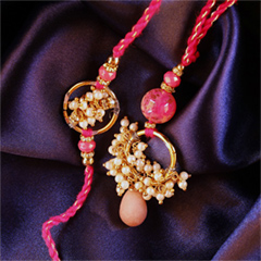 Ethnic Bhaiya N Bhabhi Rakhi Set - Bhaiya Bhabhi Rakhi to Canada
